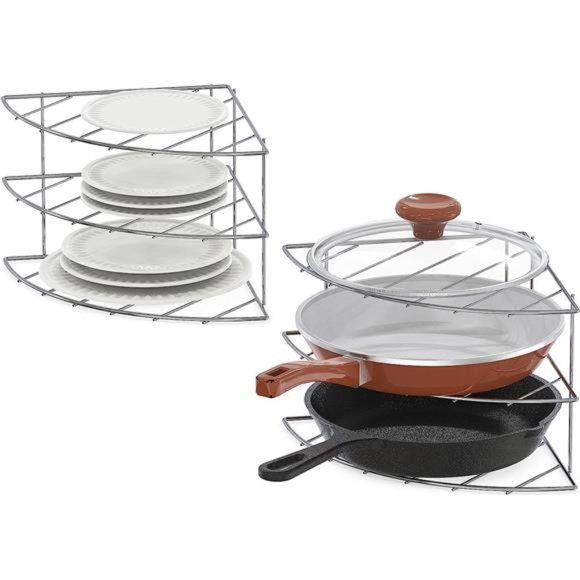 Kitchen 2 Pack Decobros 3tier Counter And Corner Shelf